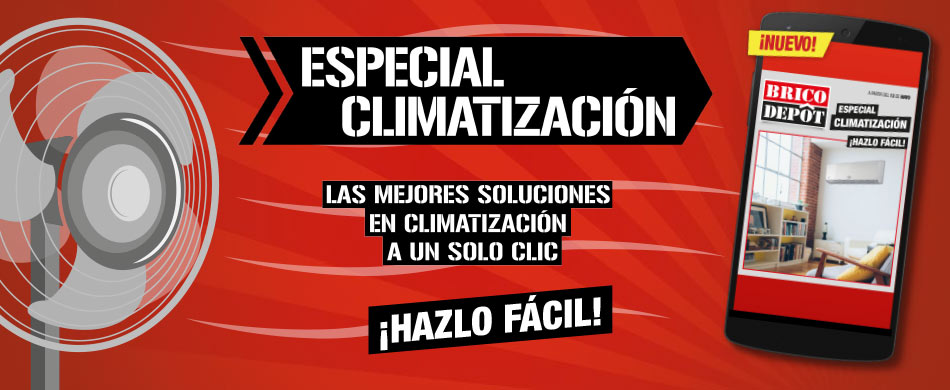 Banner campaña Climatizacion Brico Depôt.