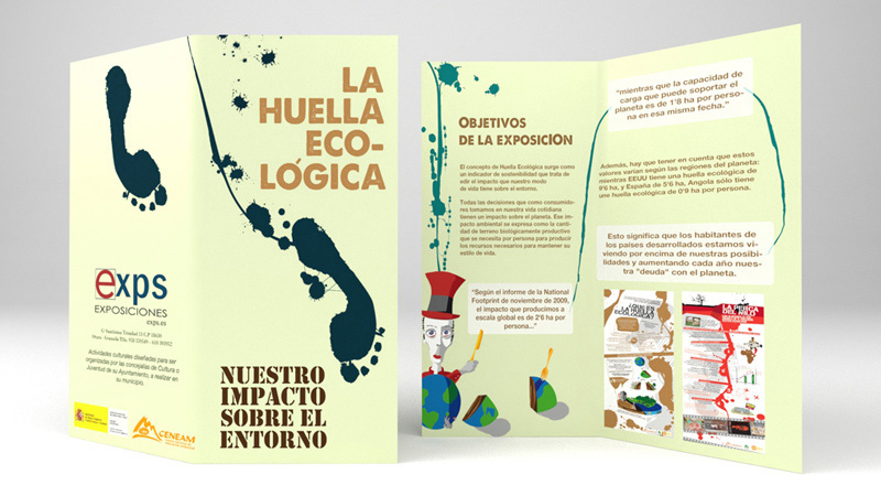 Díptico «La huella ecológica»