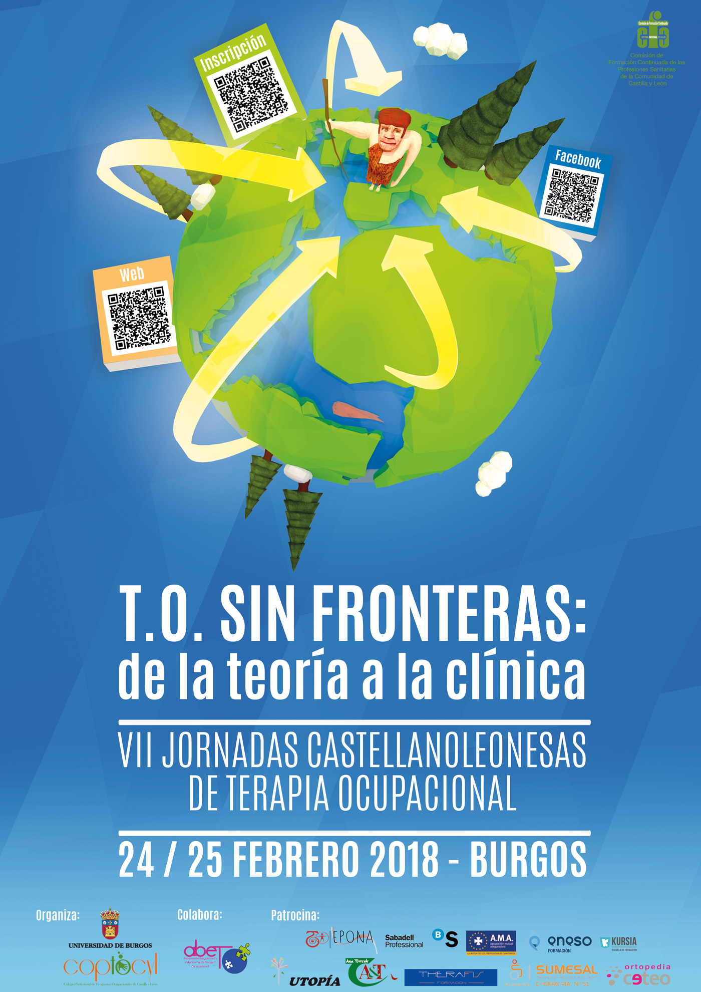 Cartel Coptocyl, VII Jornadas Castellanoleonesas de Terapia Ocupacional.