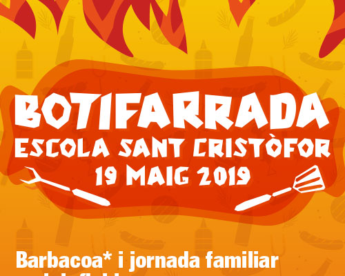 Detalle de cartel para botifarrada.