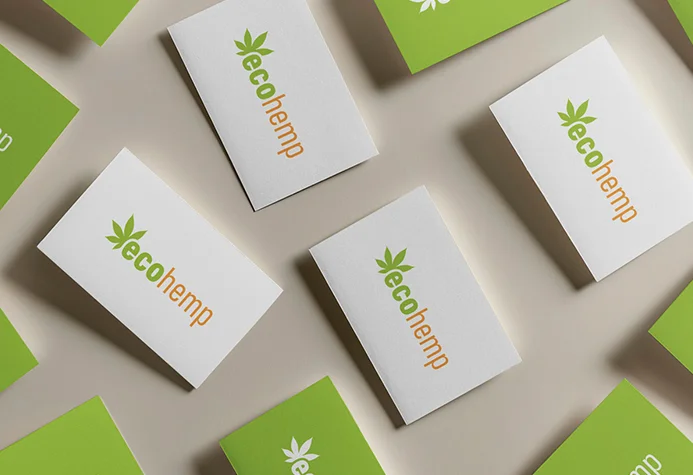 Mockup de logotipo Ecohemp